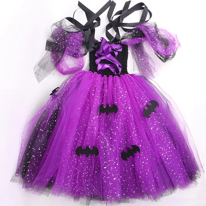Glittery Purple Witch Costume