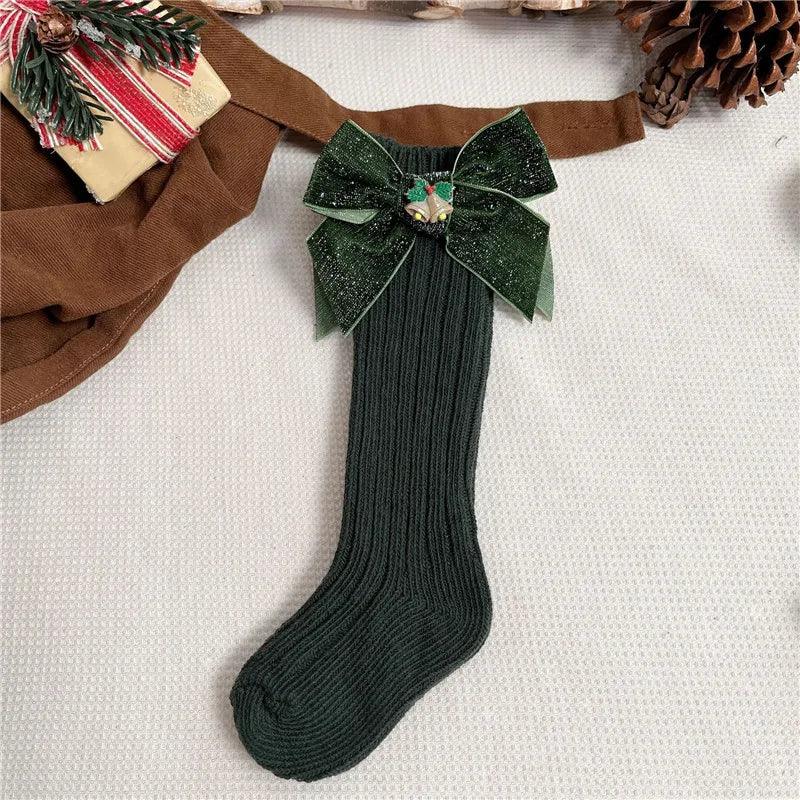 Christmas Bow Socks - My Fancy Dress Box