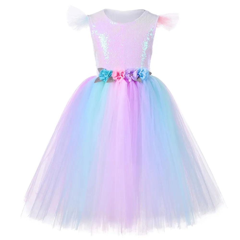 Pastel Rainbow Party Dress - My Fancy Dress Box