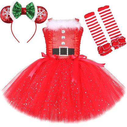 Santa Sparkle Dress - My Fancy Dress Box